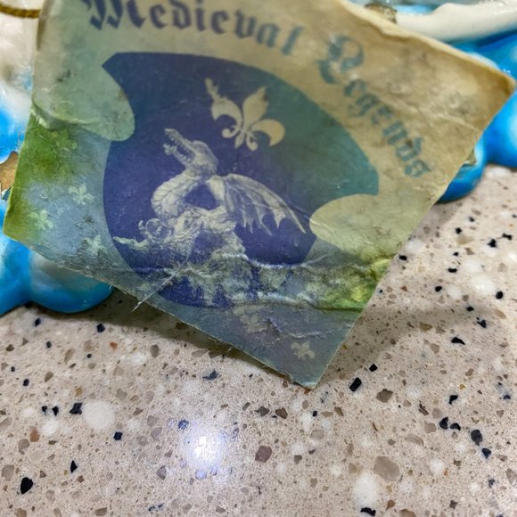 Pegasus Unicorn Statues figurines of a girl with a Unicorn of porcelain - Picture 9 of 9